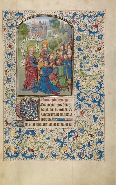 Saints Peter and John Baptizing the Samarians by Willem Vrelant